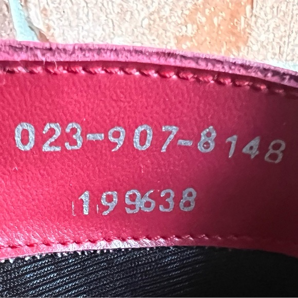 Vintage 80s Flat Heeled Tall Angled Red Leather Riding Boots size 7.5 - Picture 4 of 6